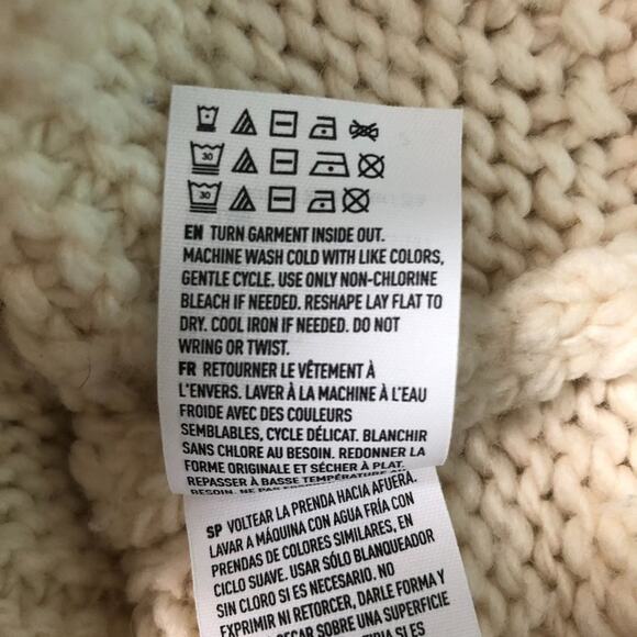 American Eagle Fisherman Wool Blend Old Money Academia Chunky Sweater Sz Medium - Picture 10 of 11